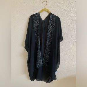 Jessica McClintock Beach Cover Up Swimsuit Sheer Kimono 🌴